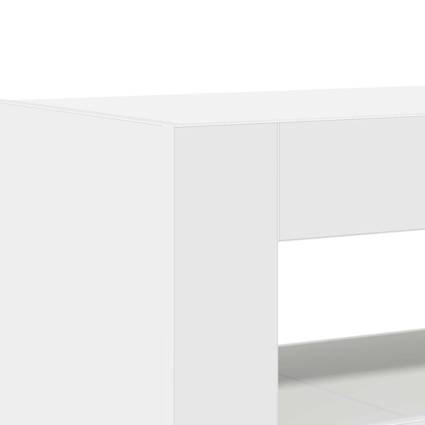 vidaXL Πλαϊνό γραφείο Λευκό 116 x 30 x 75 εκ. Επεξεργασμένο ξύλο