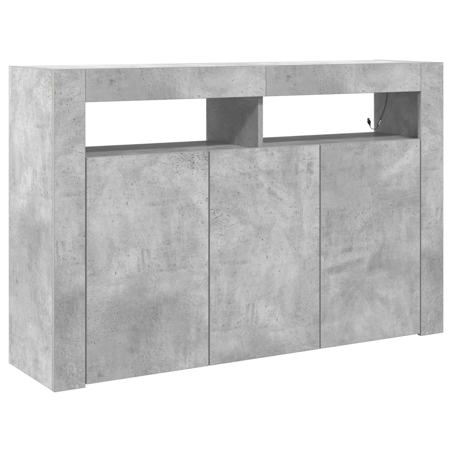 vidaXL Πλαϊνό γραφείο Γκρι σκυροδέματος 116 x 30 x 75 εκ.
