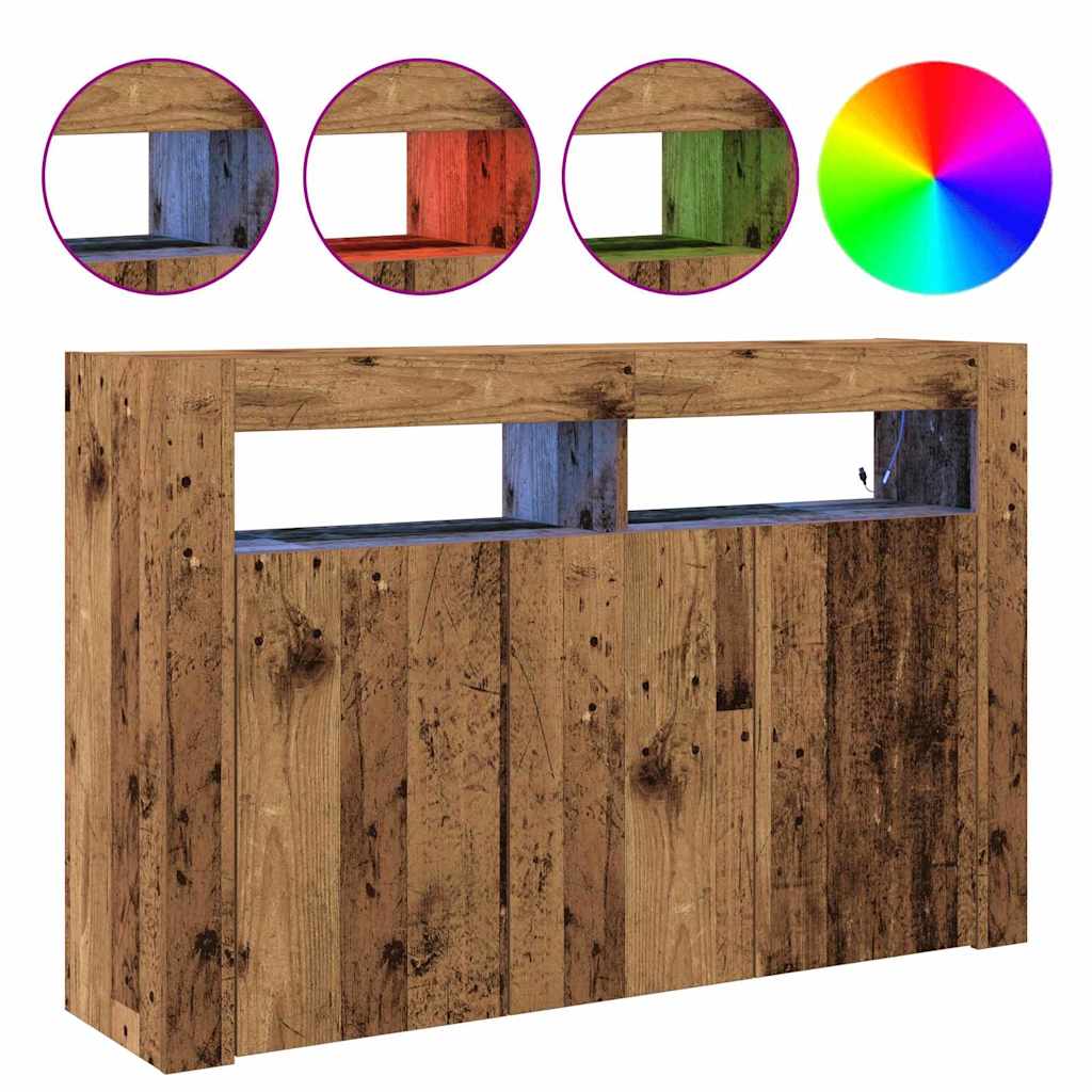 vidaXL Πλαϊνό γραφείο Παλαιό ξύλο 116 x 30 x 75 εκ. Επεξεργασμένο ξύλο