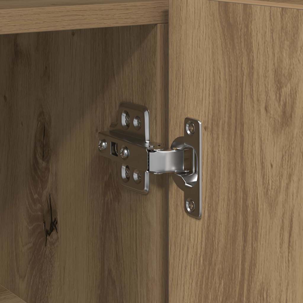 vidaXL Πλαϊνό γραφείο artisan δρυς 116 x 30 x 75 εκ.