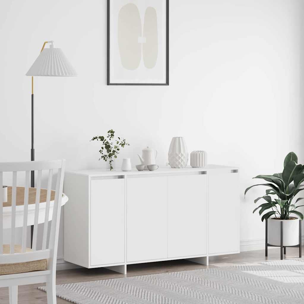 vidaXL Πλαϊνό γραφείο Λευκό 135 x 41 x 69 cm Επεξεργασμένο ξύλο