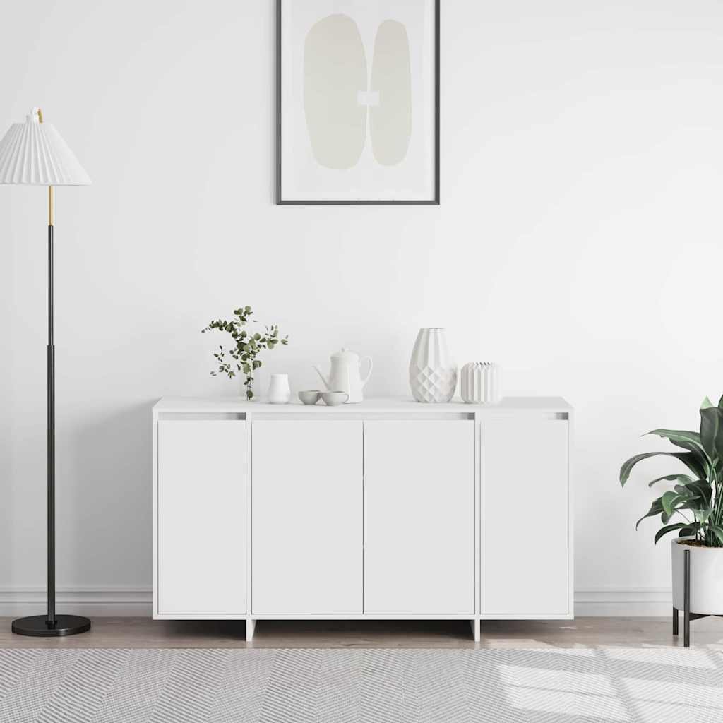 vidaXL Πλαϊνό γραφείο Λευκό 135 x 41 x 69 cm Επεξεργασμένο ξύλο