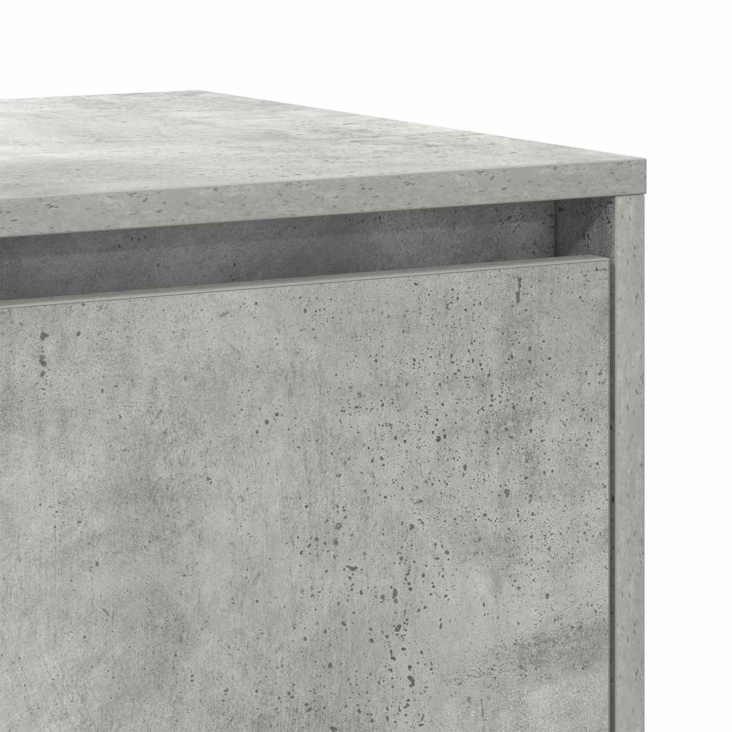 vidaXL Πλαϊνό γραφείο Σκυρόδεμα Γκρι 135 x 41 x 75 εκ