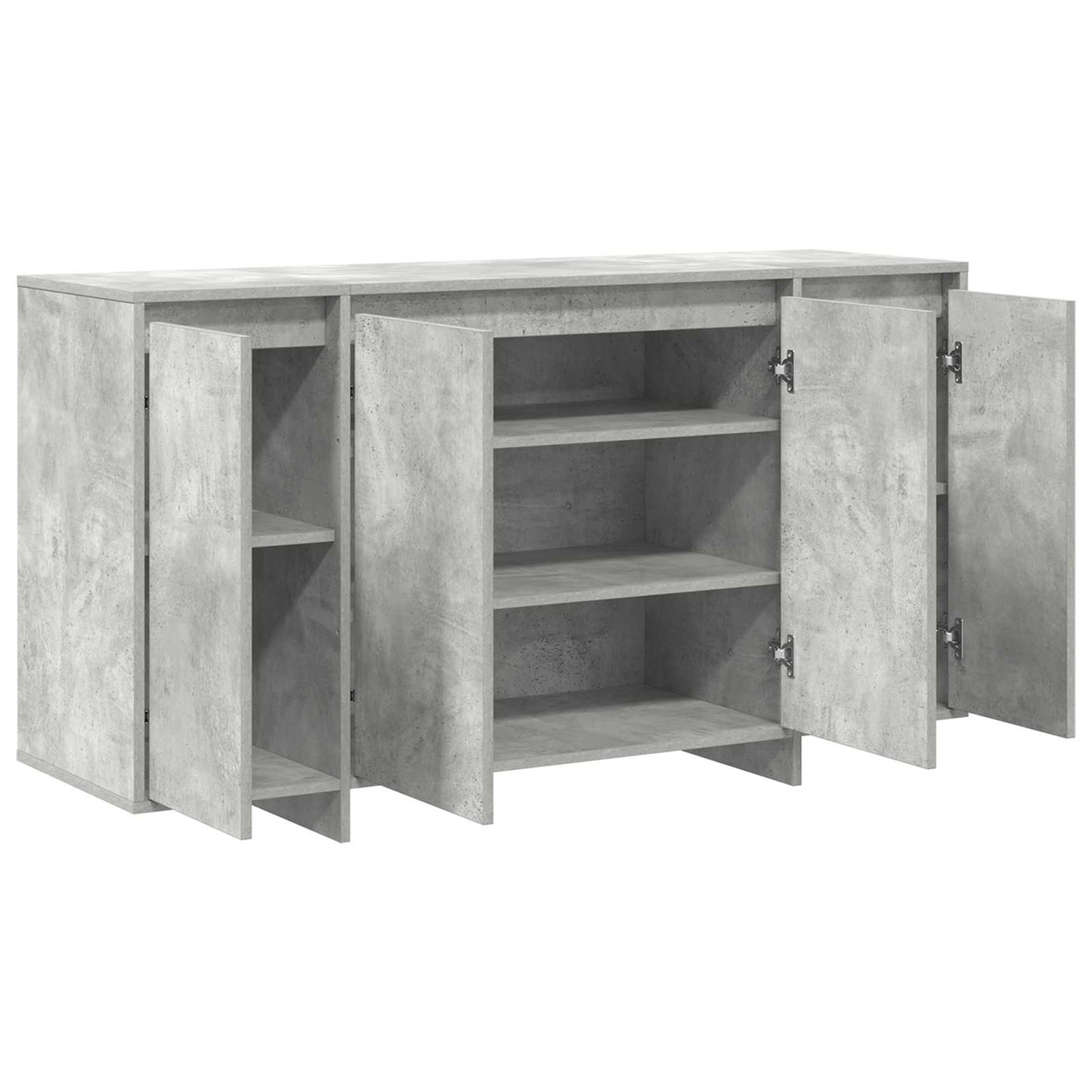 vidaXL Πλαϊνό γραφείο Σκυρόδεμα Γκρι 135 x 41 x 75 εκ