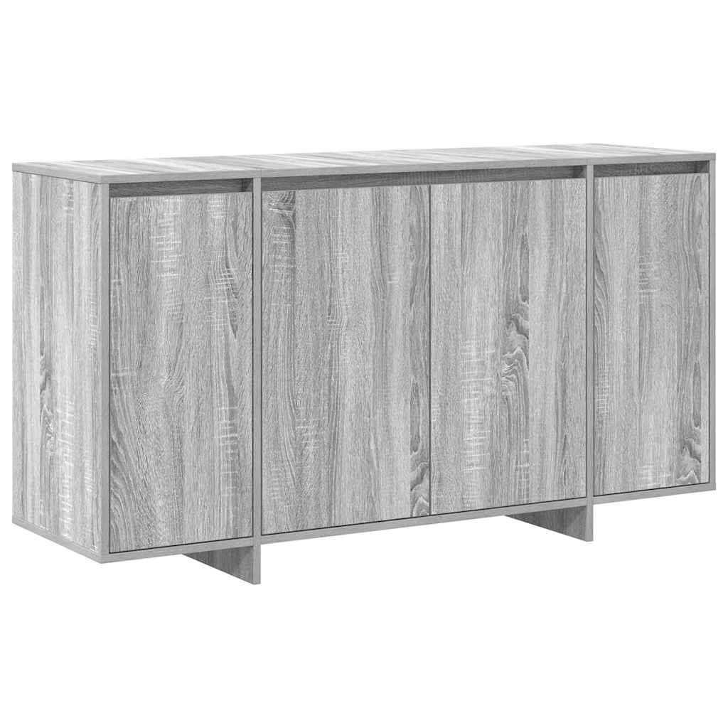 vidaXL Πλαϊνό γραφείο Γκρι sonoma 135 x 41 x 69 cm Επεξεργασμένο ξύλο