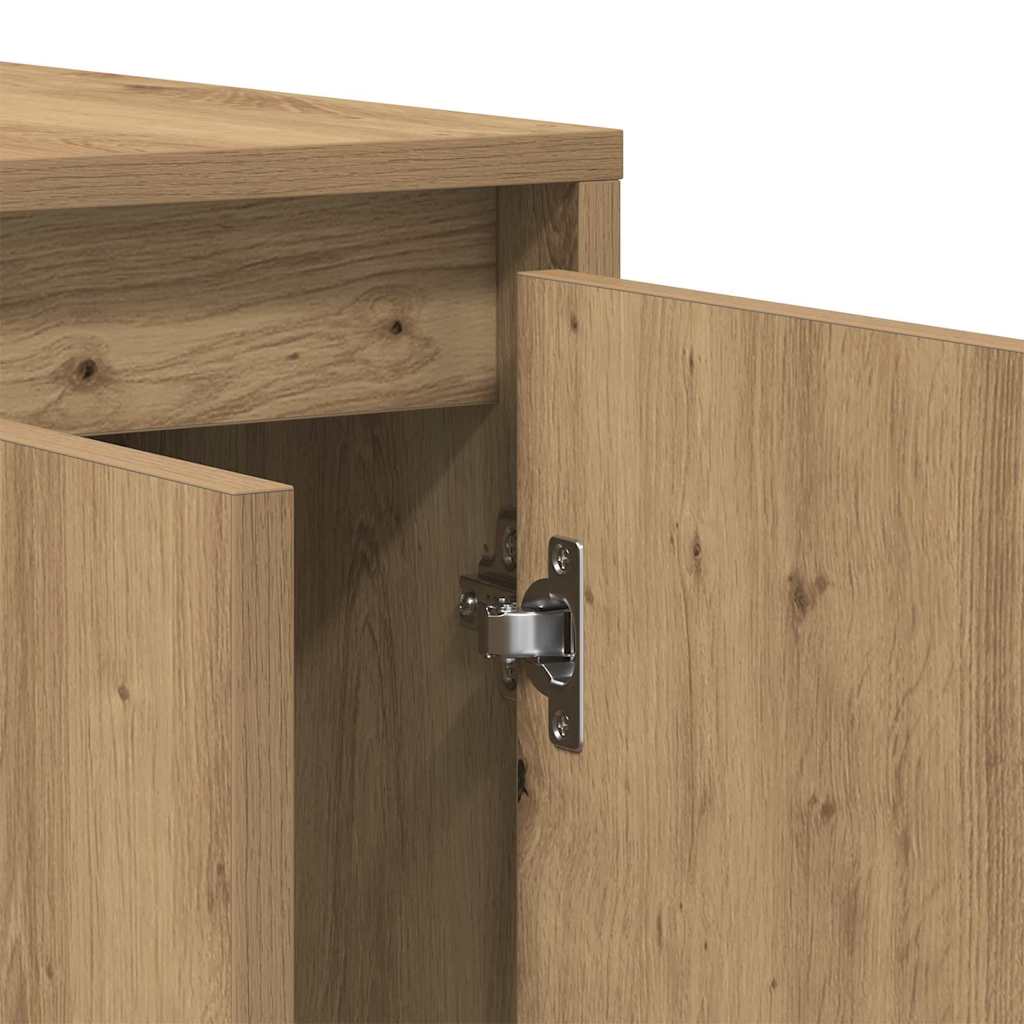 vidaXL Πλαϊνό γραφείο artisan δρυς 135 x 41 x 69 cm Επεξεργασμένο ξύλο