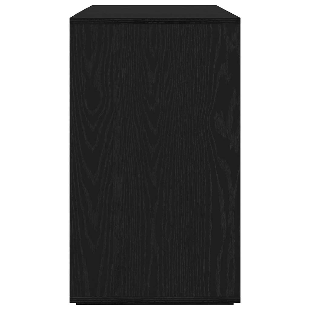 vidaXL Πλαϊνό γραφείο Μαύρη Οξυά 135 x 41 x 75 εκ Επεξεργασμένο ξύλο