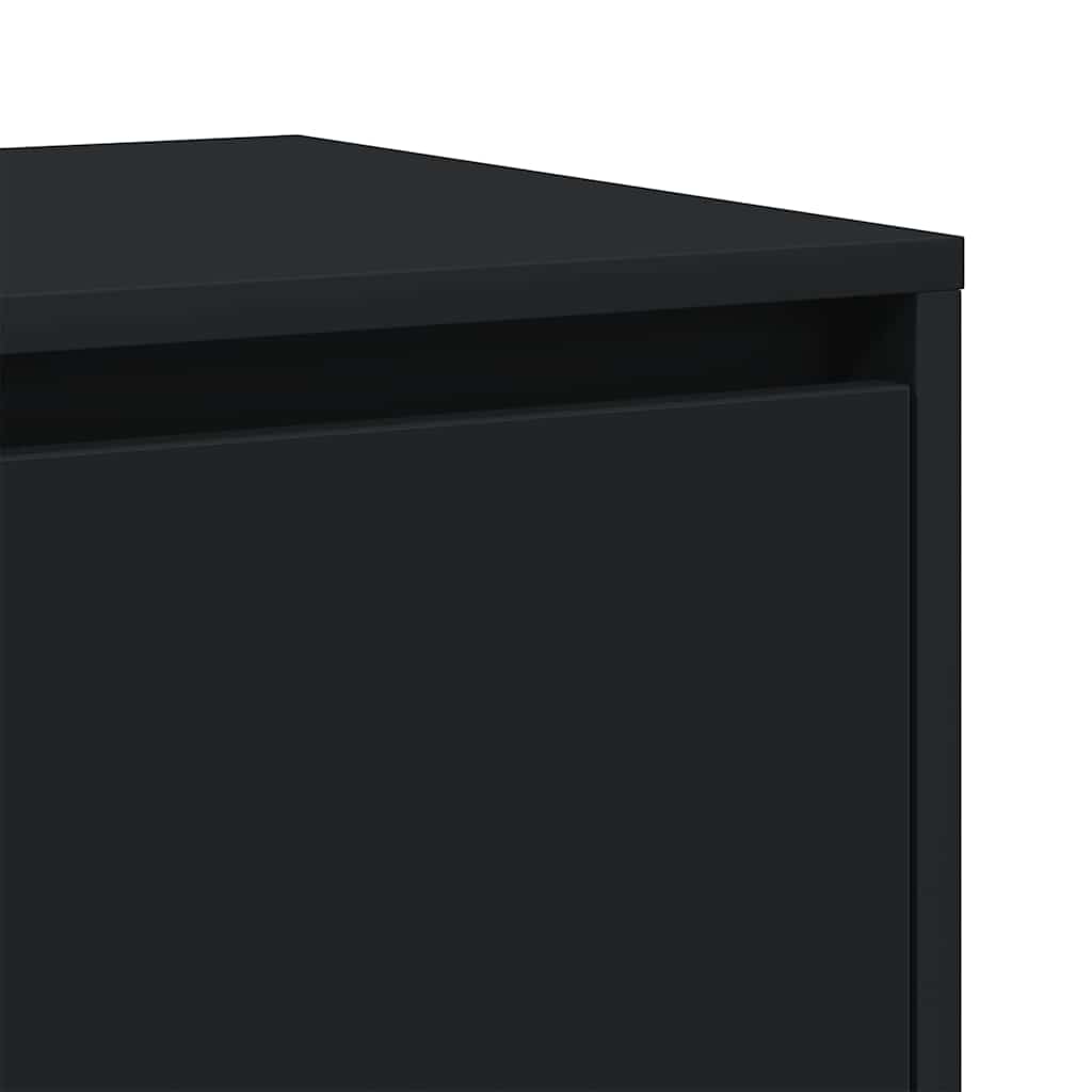 vidaXL Πλαϊνό γραφείο Μαύρο 120 x 41 x 75 εκ. Επεξεργασμένο Ξύλο