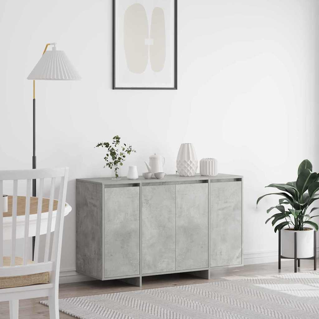 vidaXL Πλαϊνό γραφείο Γκρι σκυροδέματος 120 x 41 x 75 εκ.