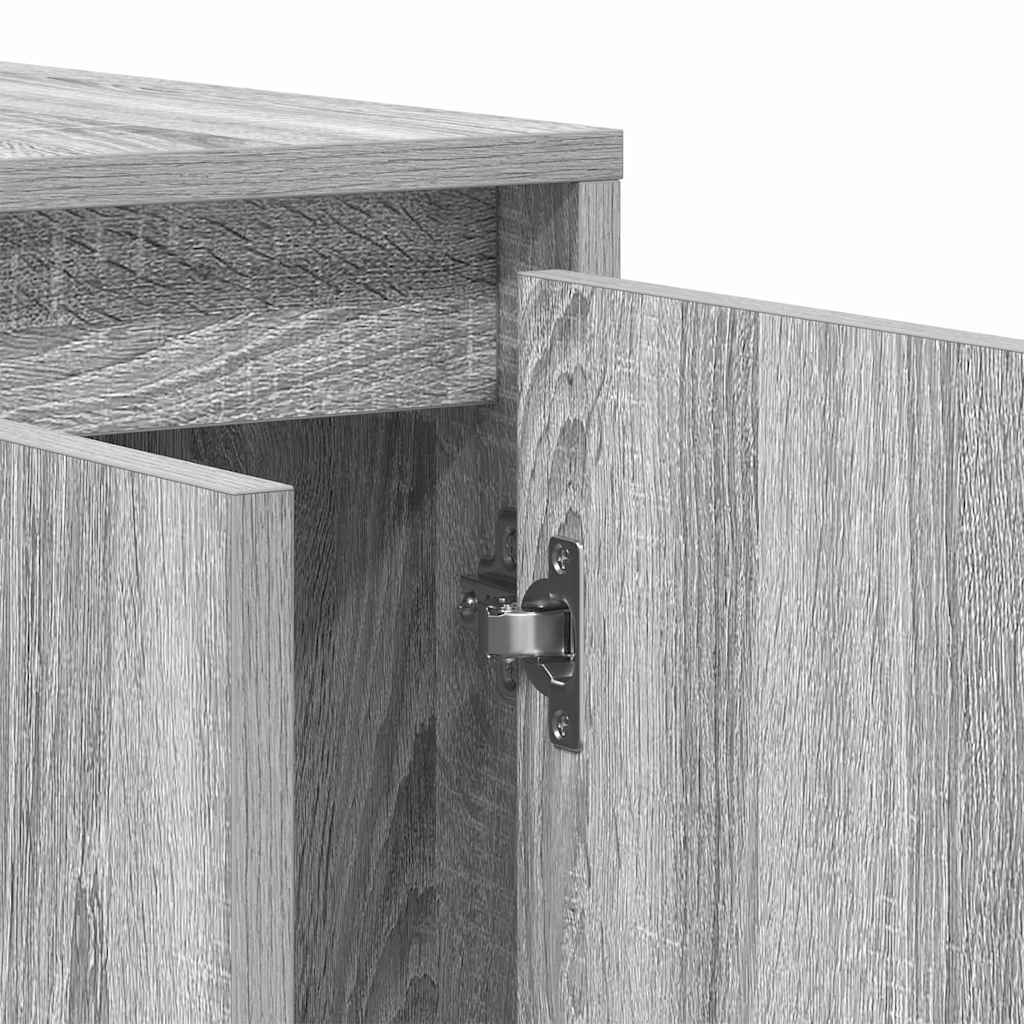 vidaXL Πλαϊνό γραφείο Γκρι sonoma 120 x 41 x 75 εκ. Επεξεργασμένο ξύλο