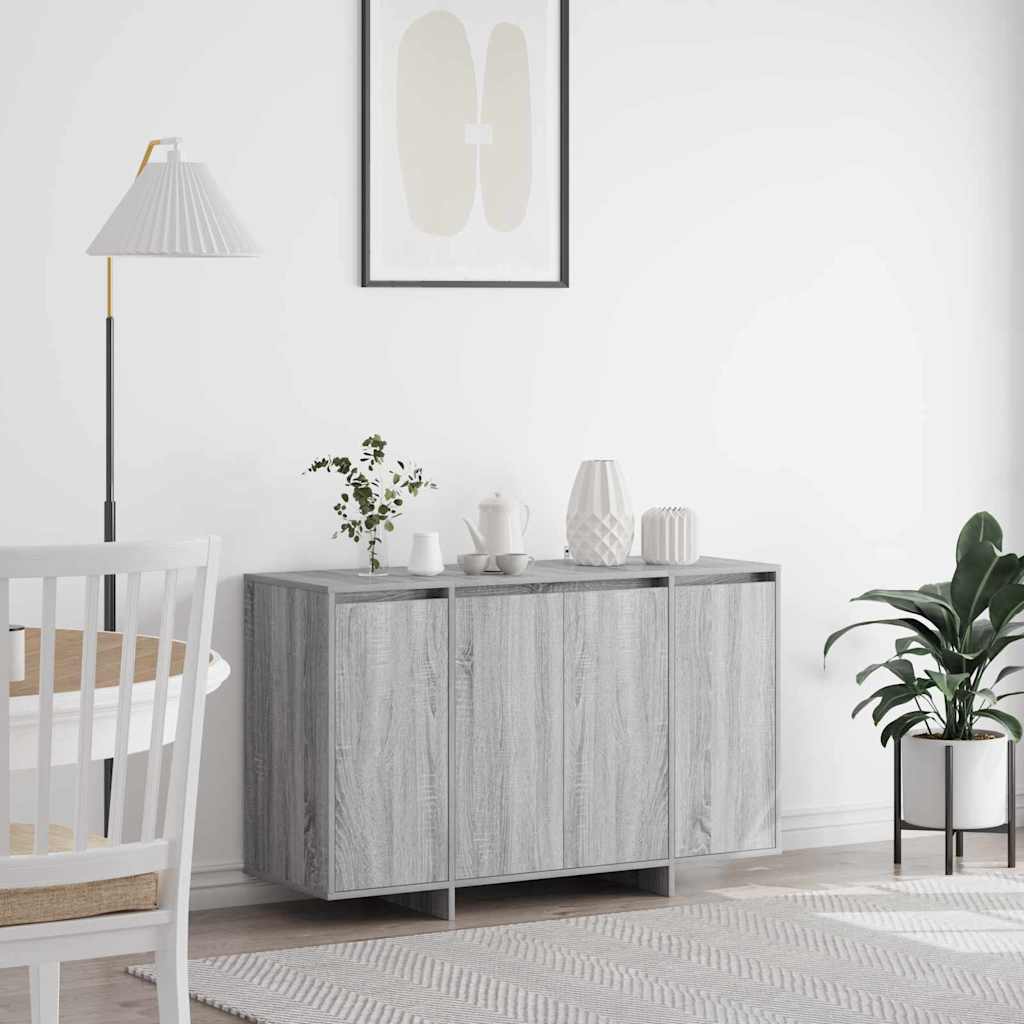vidaXL Πλαϊνό γραφείο Γκρι sonoma 120 x 41 x 75 εκ. Επεξεργασμένο ξύλο