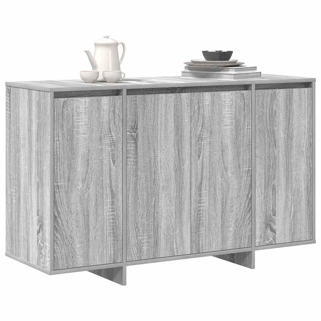 vidaXL Πλαϊνό γραφείο Γκρι sonoma 120 x 41 x 75 εκ. Επεξεργασμένο ξύλο