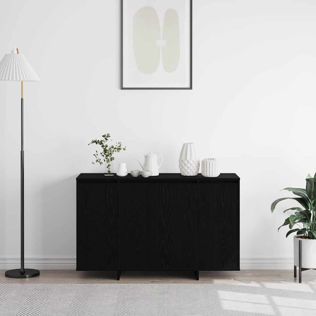 vidaXL Πλαϊνό γραφείο Μαύρη δρυς 120 x 41 x 75 εκ. Επεξεργασμένο ξύλο