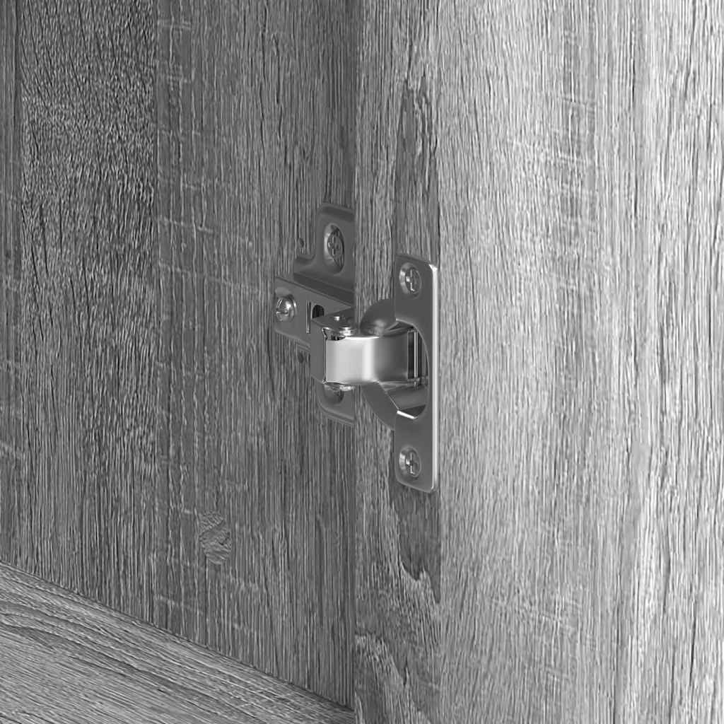 vidaXL Πλαϊνό γραφείο με συρτάρι Γκρίζο Σονομα 120 x 41 x 75 εκ.