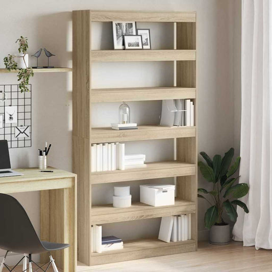 vidaXL Βιβλιοθήκη 6 επιπέδων 100 x 30 x 198 εκ. Επεξεργασμένο Ξύλο