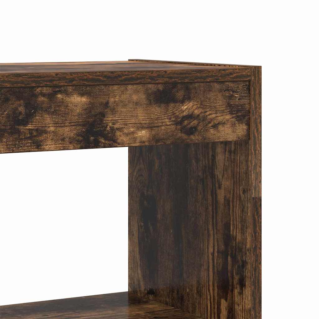 vidaXL Βιβλιοθήκη Καφέ Επεξεργασμένο ξύλο