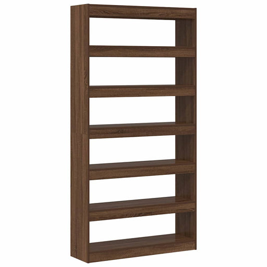 vidaXL Βιβλιοθήκη Καφέ 100 x 30 x 198 εκ. Επεξεργασμένο ξύλο