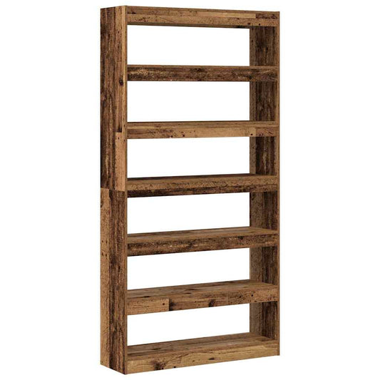 vidaXL Βιβλιοθήκη Καφέ 100 x 30 x 198 εκ. Επεξεργασμένο ξύλο