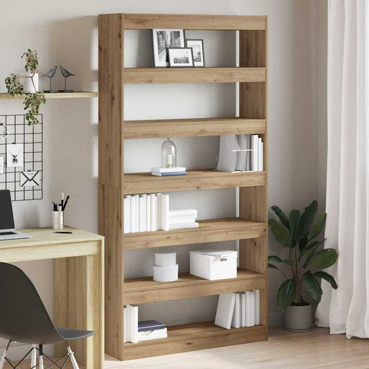 vidaXL Βιβλιοθήκη 6 επιπέδων 100 x 30 x 198 εκ. Επεξεργασμένο Ξύλο