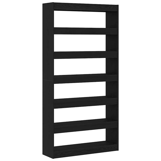 vidaXL Βιβλιοθήκη Μαύρο 100 x 30 x 198 εκ. Επεξεργασμένο ξύλο