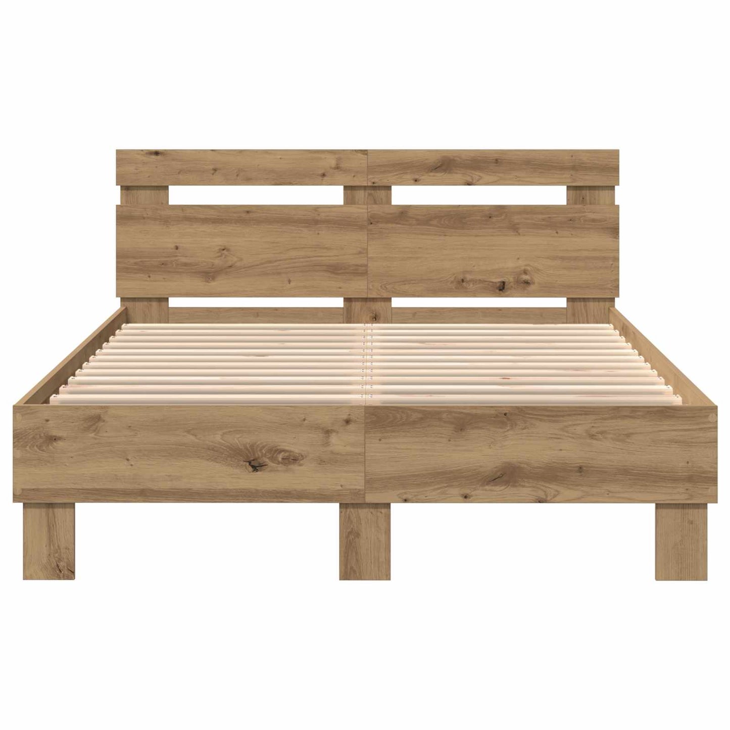 vidaXL Σκελετός Κρεβατιού Artisan Oak 120 x 200 cm Επεξεργασμένο Ξύλο