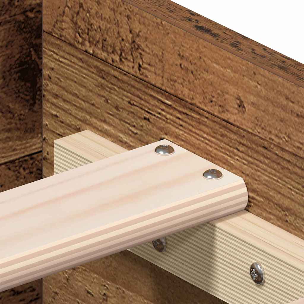 vidaXL Σκελετός Κρεβατιού Παλιό Ξύλο 120 x 200 cm Επεξεργασμένο ξύλο