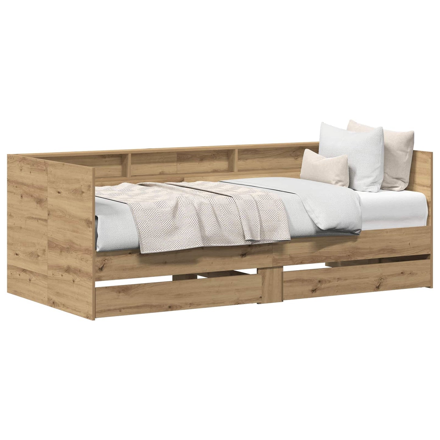 vidaXL Καναπές Κρεβάτι Artisan Oak 100 x 200 cm Επεξεργασμένο ξύλο