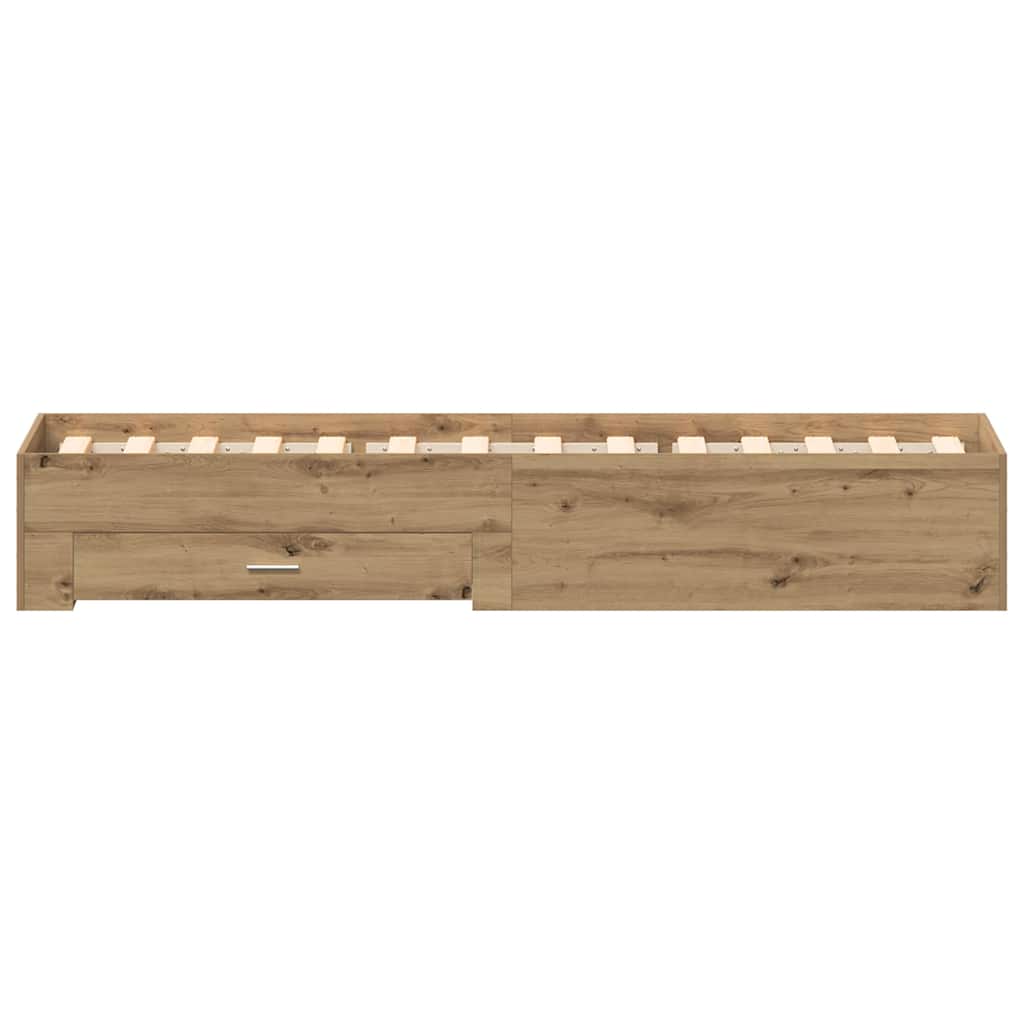 vidaXL Κρεβάτι Artisan Oak 90x200 cm από Επεξεργασμένο Ξύλο