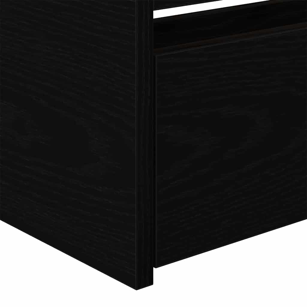 vidaXL Δίπλωμα Μαύρη δρυς Επεξεργασμένο ξύλο 90 x 200 cm Ανθεκτικό