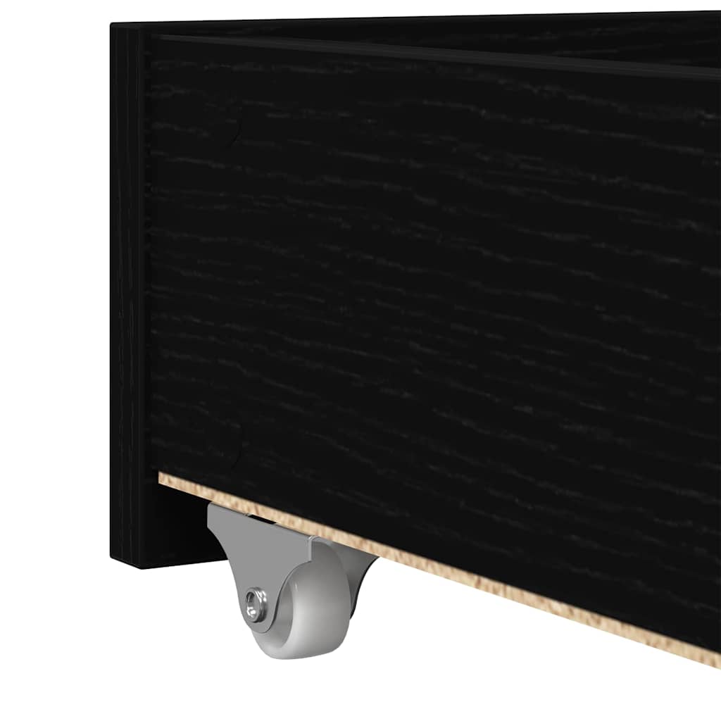 vidaXL Δίπλωμα Μαύρη δρυς Επεξεργασμένο ξύλο 90 x 200 cm Ανθεκτικό