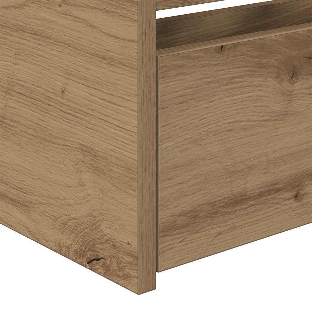 vidaXL Κρεβάτι Δρυός τέχνης Επεξεργασμένο ξύλο 90 x 190 εκ Ανθεκτικό