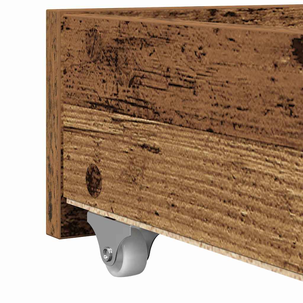 vidaXL Κρεβάτι ημέρας με Συρτάρια Παλιό ξύλο Επεξεργασμένο ξύλο