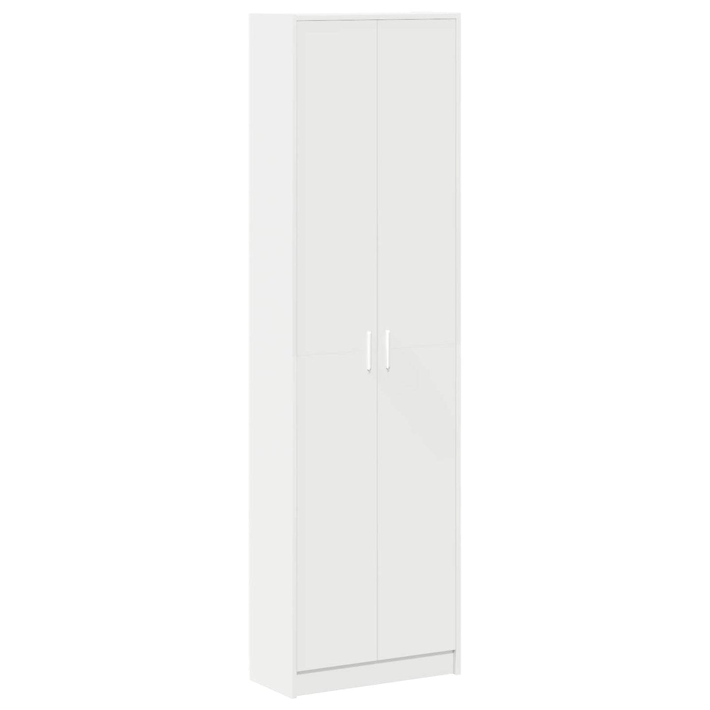 vidaXL Ντουλάπι με ράφι Λευκό 55 x 25 x 189 εκ. Επεξεργασμένο ξύλο