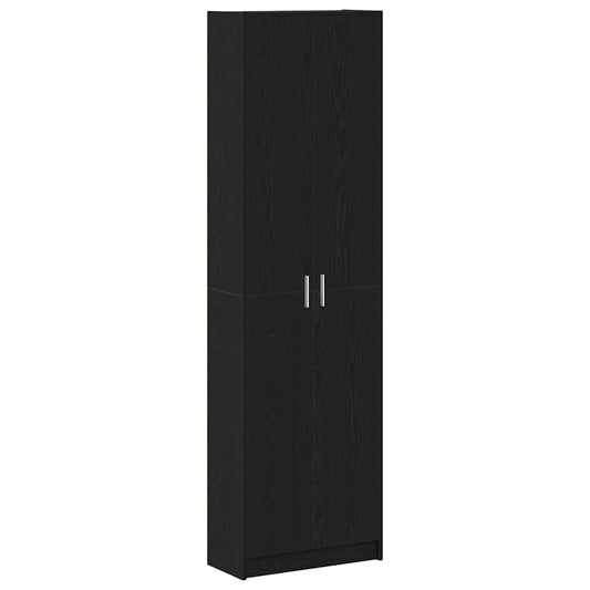 vidaXL Ντουλάπι Μαύρη δρυς 55 x 25 x 189 εκ. Επεξεργασμένο ξύλο
