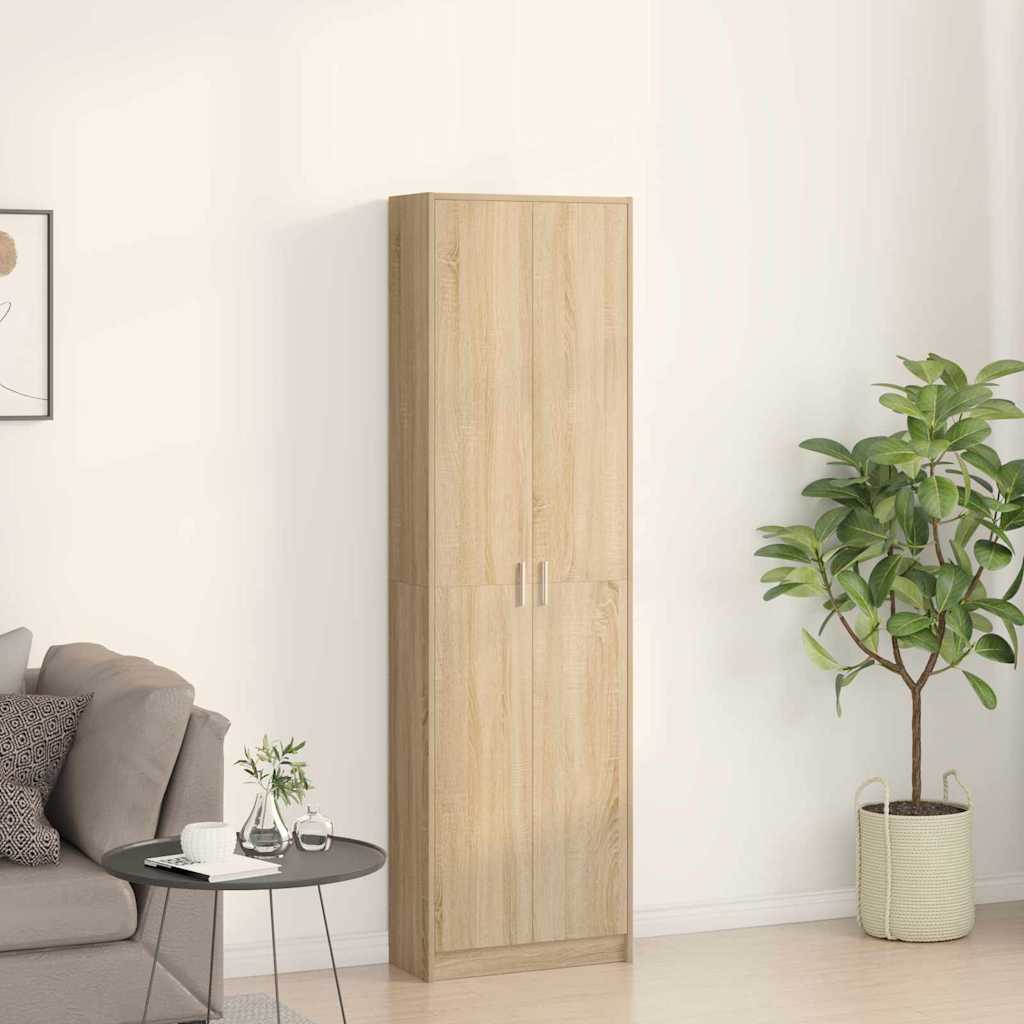 vidaXL Ντουλάπι Δρύς Sonoma 55 x 25 x 189 εκ. Επεξεργασμένο ξύλο