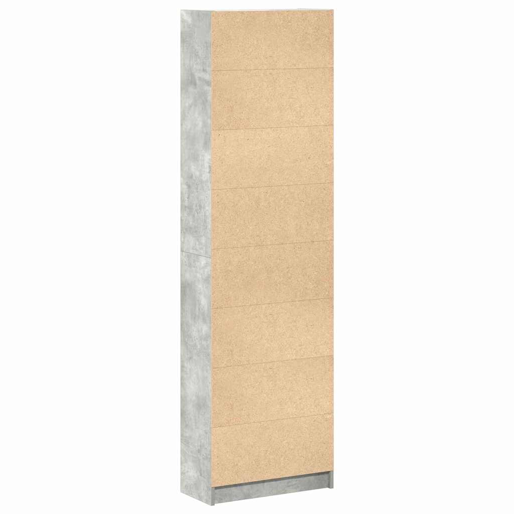 vidaXL Ντουλάπι Γκρι σκυροδέματος 55 x 25 x 189 εκ. Επεξεργασμένο ξύλο