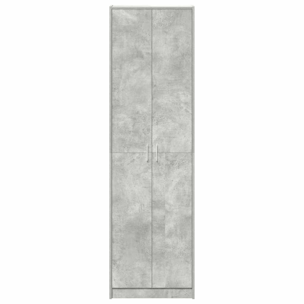 vidaXL Ντουλάπι Γκρι σκυροδέματος 55 x 25 x 189 εκ. Επεξεργασμένο ξύλο