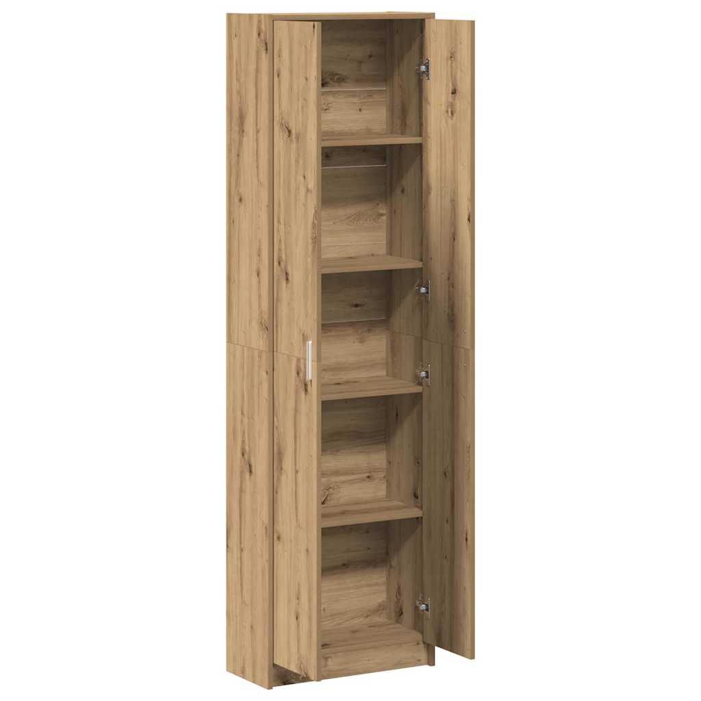 vidaXL Ντουλάπι artisan δρυς 55 x 25 x 189 εκ. Επεξεργασμένο ξύλο