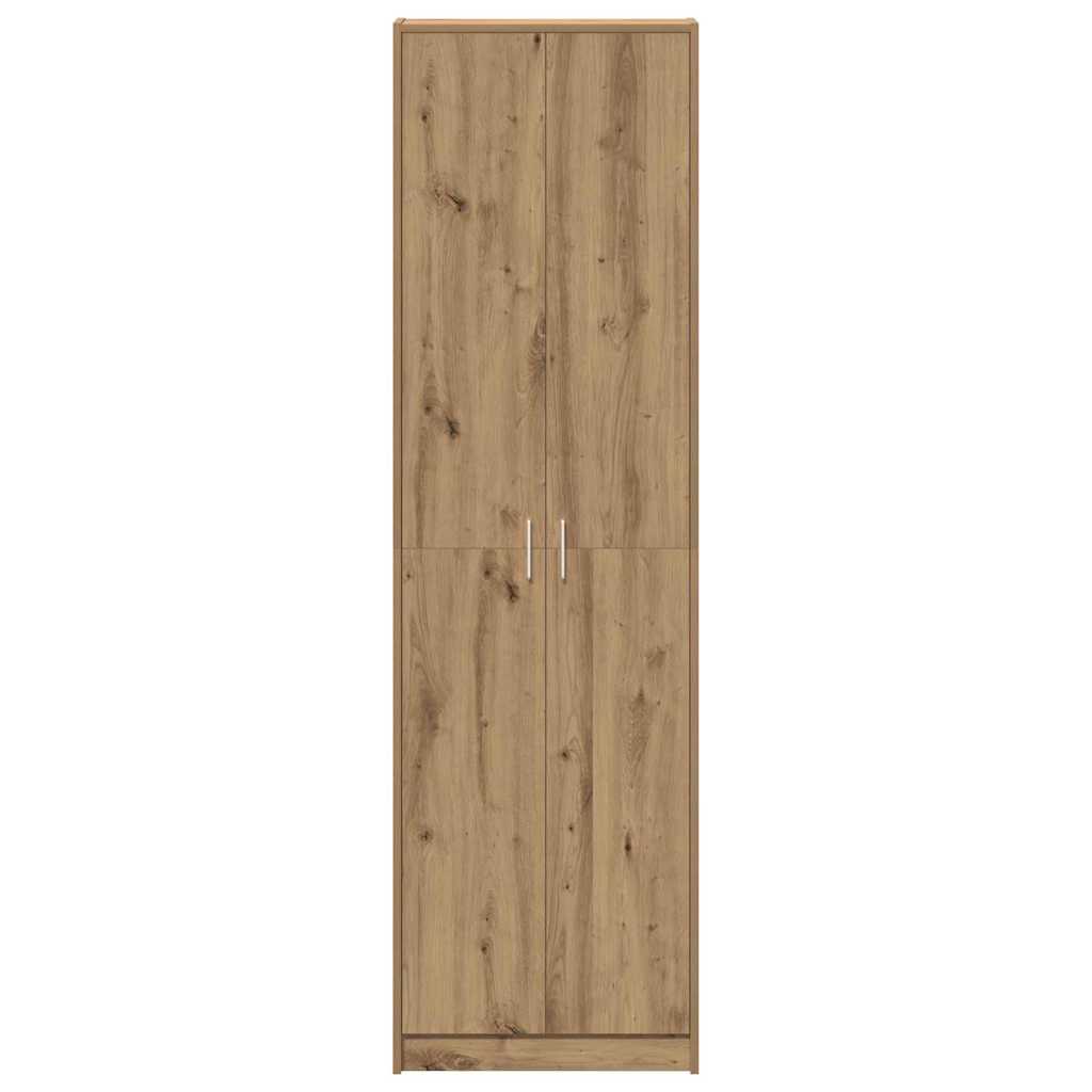 vidaXL Ντουλάπι artisan δρυς 55 x 25 x 189 εκ. Επεξεργασμένο ξύλο