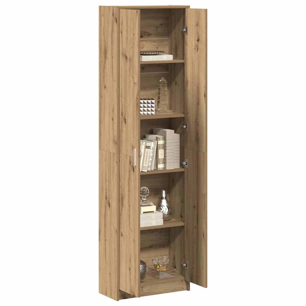 vidaXL Ντουλάπι artisan δρυς 55 x 25 x 189 εκ. Επεξεργασμένο ξύλο