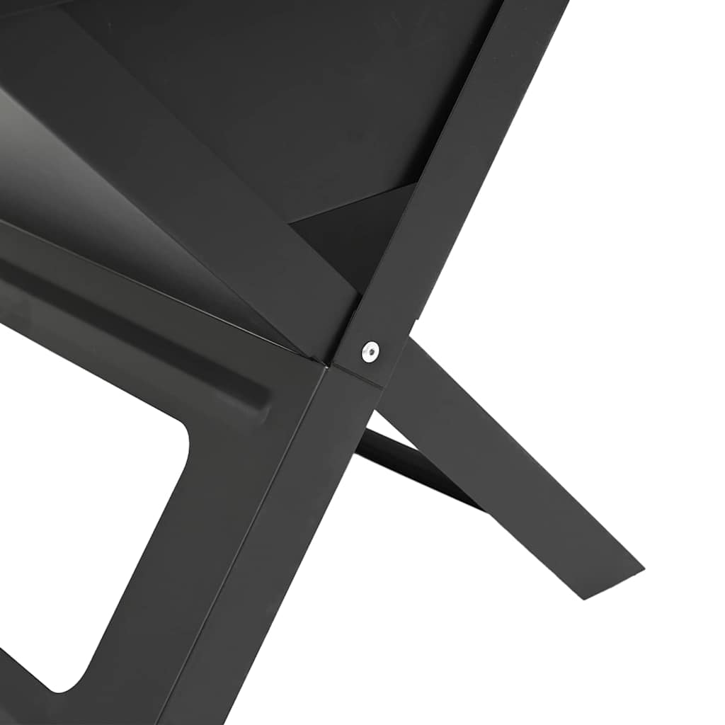 vidaXL Εξωτερική ψησταριά Μαύρο 46 x 30 x 31 εκ Ατσάλι