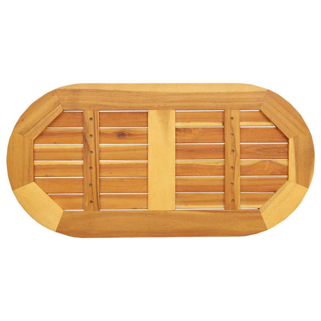 vidaXL Επιφάνεια Τραπέζι 80x40x2,2 cm Ωοειδής Μασίφ Ξύλο Ακακίας