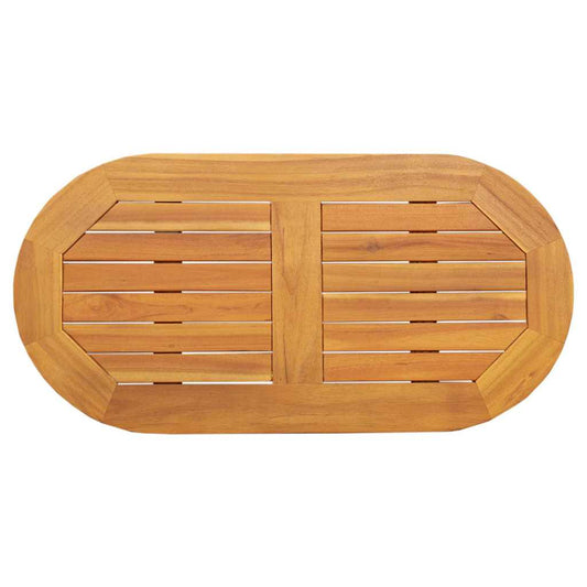 vidaXL Επιφάνεια Τραπέζι 80x40x2,2 cm Ωοειδής Μασίφ Ξύλο Ακακίας
