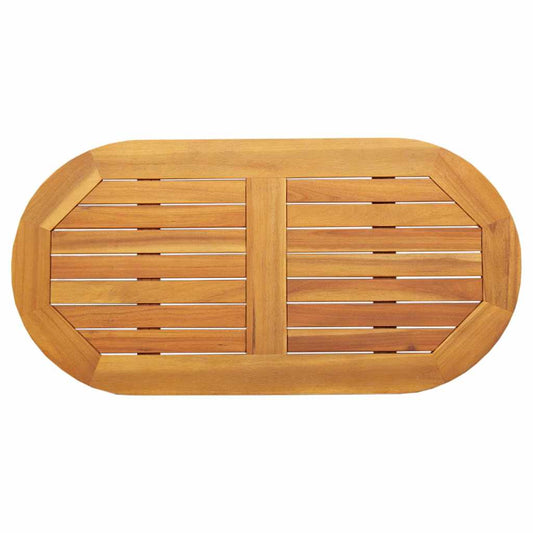 vidaXL Επιφάνεια Τραπέζι 90x45x2,2 cm Ωοειδής Μασίφ Ξύλο Ακακίας