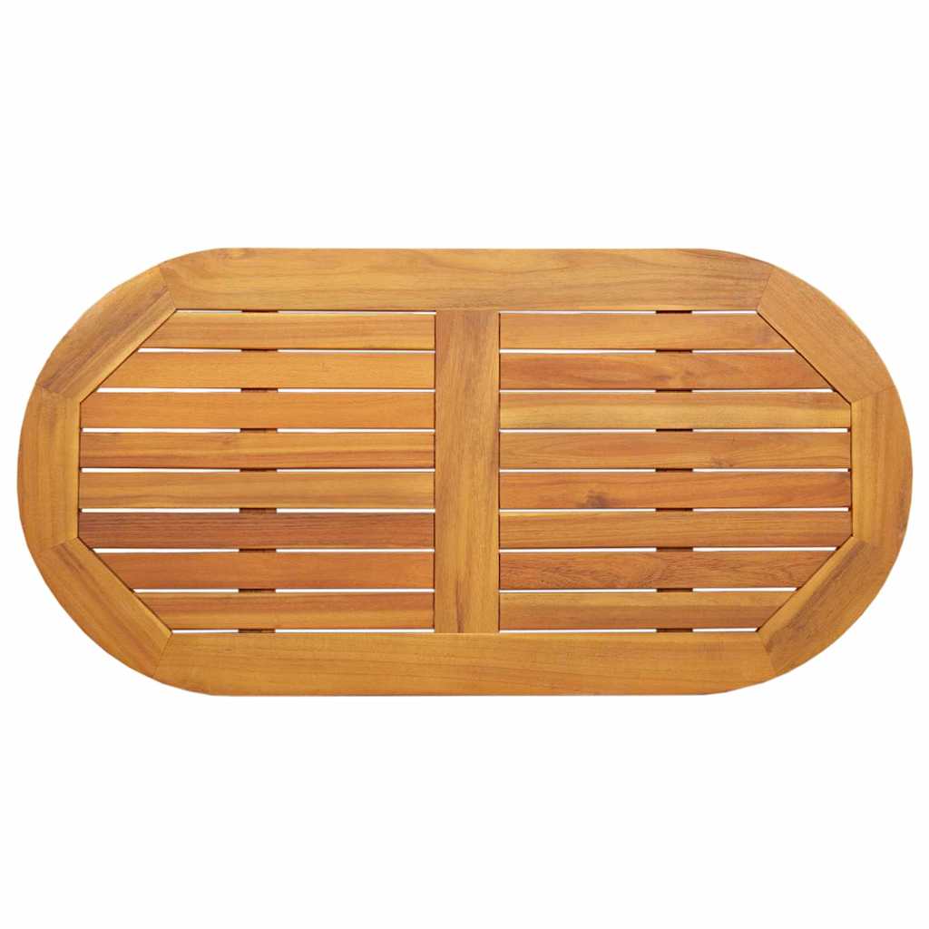 vidaXL Ωοειδής Επιφάνεια Τραπέζι 100x50x2.2 εκ. μασίφ ξύλο ακακίας