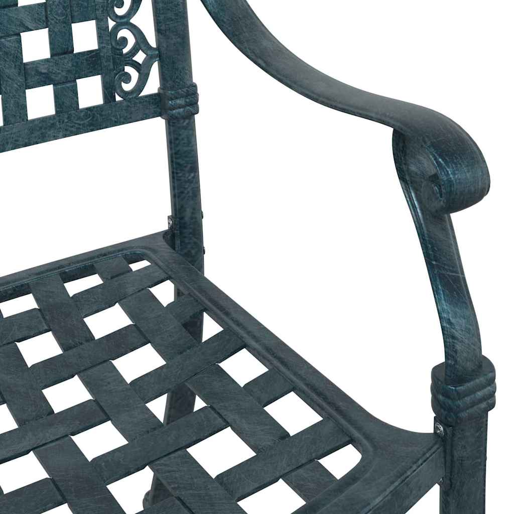 vidaXL Καρέκλα Κήπου 2 pcs Πράσινο 55 x 56,5 x 91εκ Αλουμίνιο