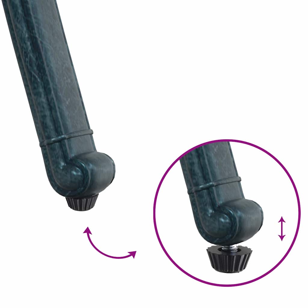 vidaXL Καρέκλα Κήπου 2 pcs Πράσινο 55 x 56,5 x 91εκ Αλουμίνιο