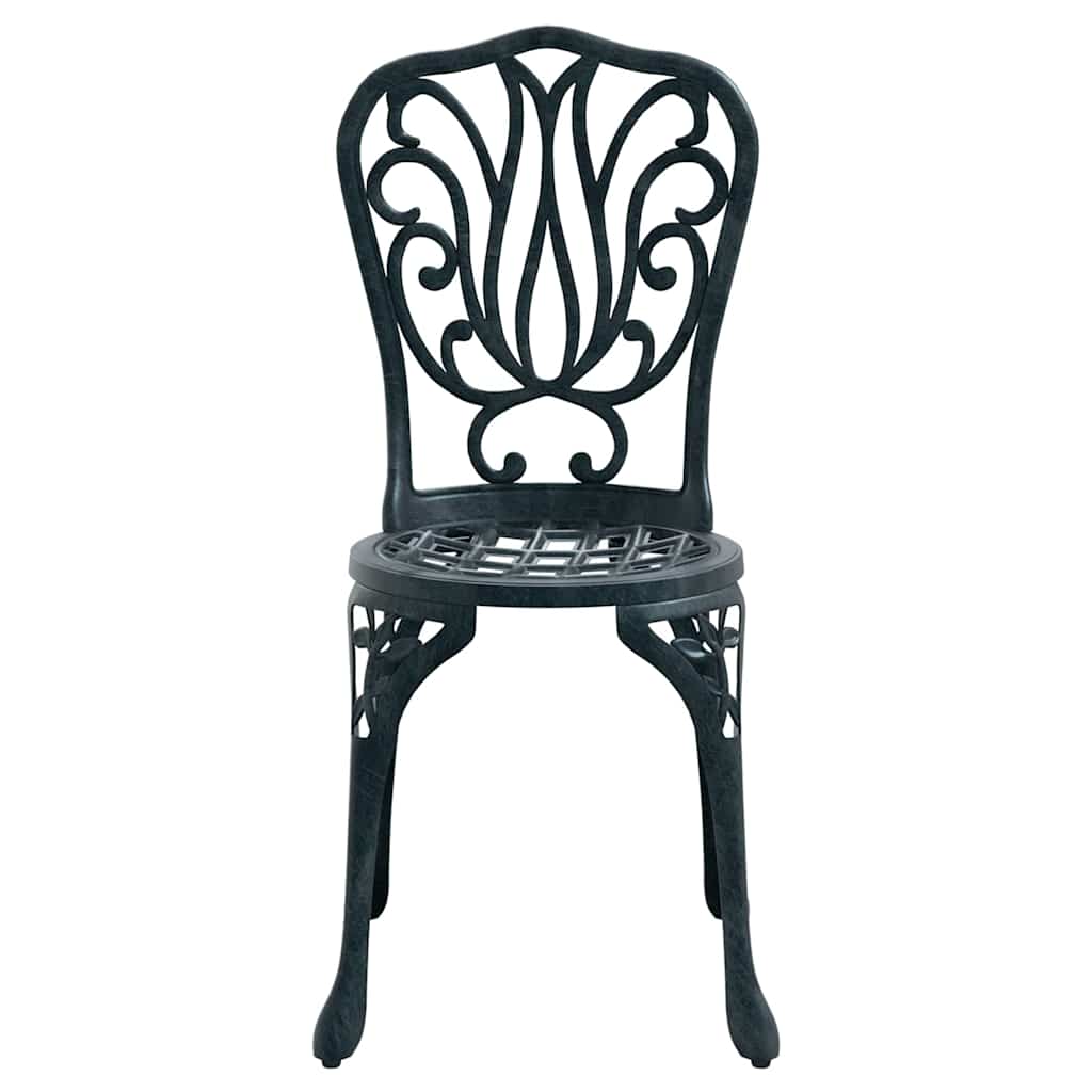 vidaXL Σετ Μπιστρό Κήπου 3 pcs Πράσινο Αλουμίνιο