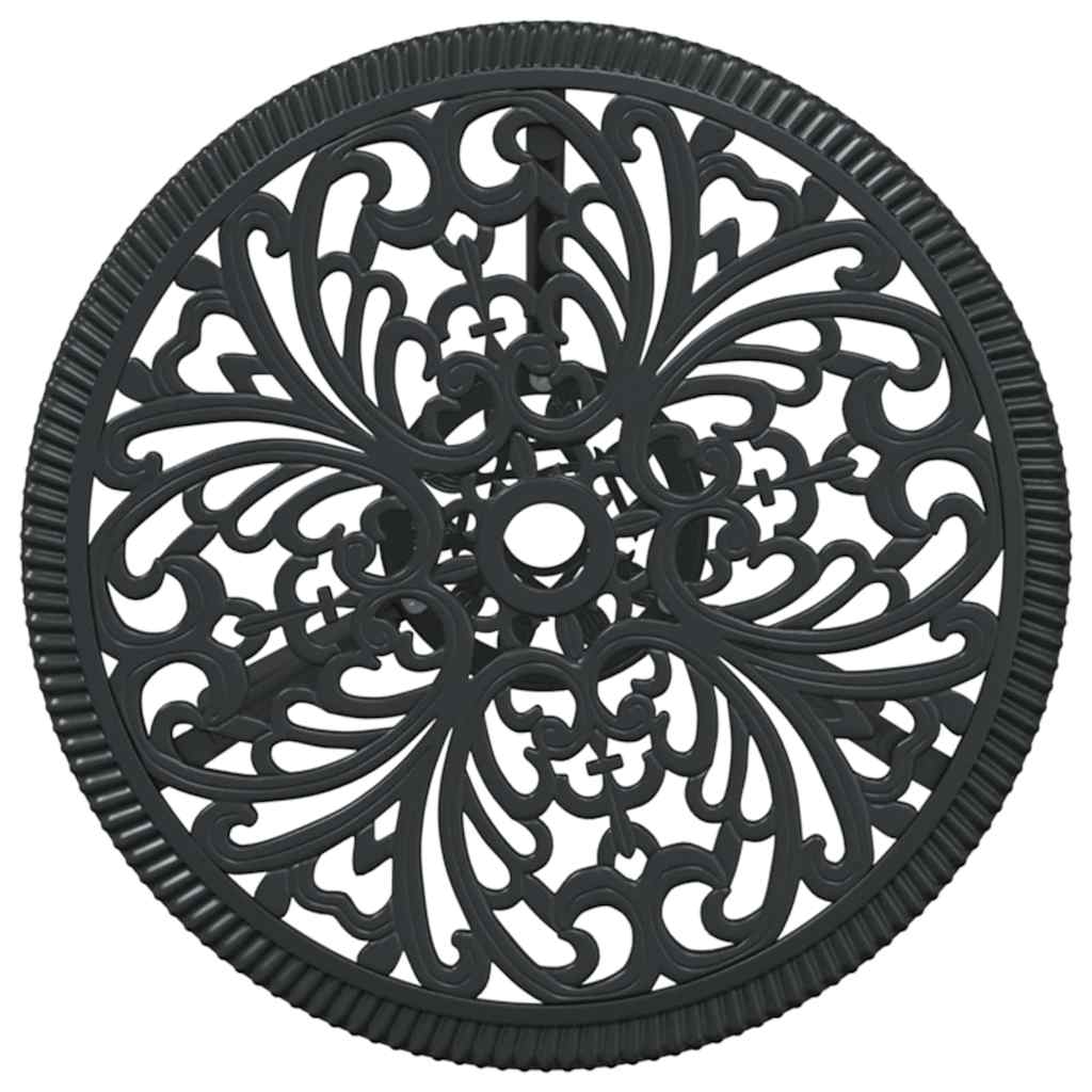 vidaXL Σετ Μπιστρό Κήπου 3 pcs Μαύρο Αλουμίνιο