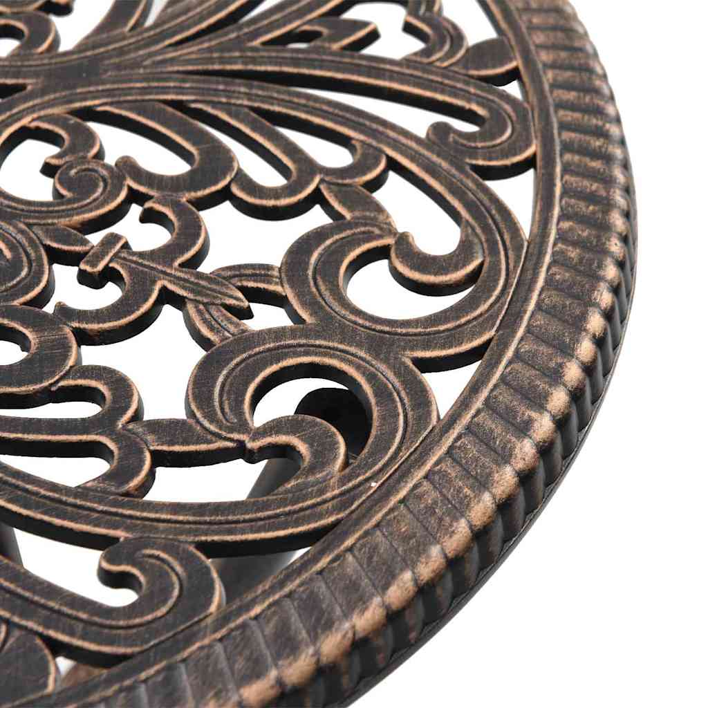 vidaXL Σετ Μπιστρό Κήπου 3 pcs Μπρονζέ Αλουμίνιο